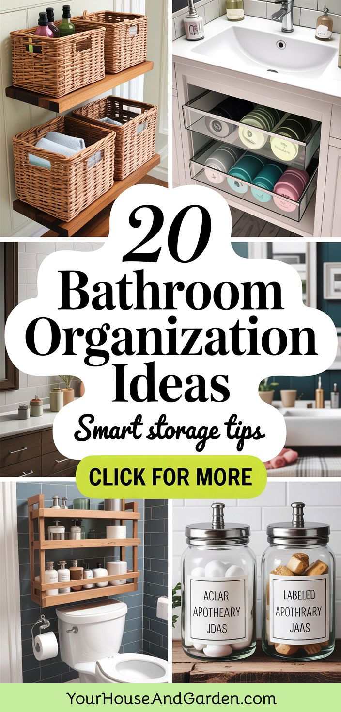 20 Bathroom Organization Ideas Smart Storage Solutions and Tips