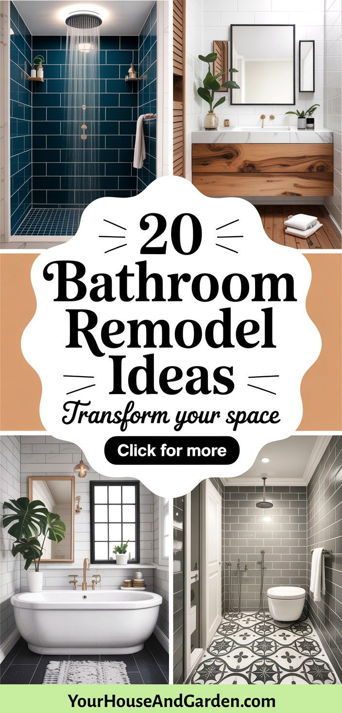 20 Bathroom Remodel Ideas Transform Your Space with Style