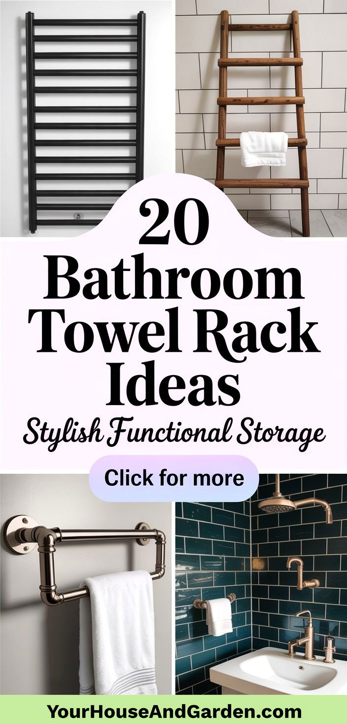 20 Bathroom Towel Rack Ideas Stylish and Functional Storage