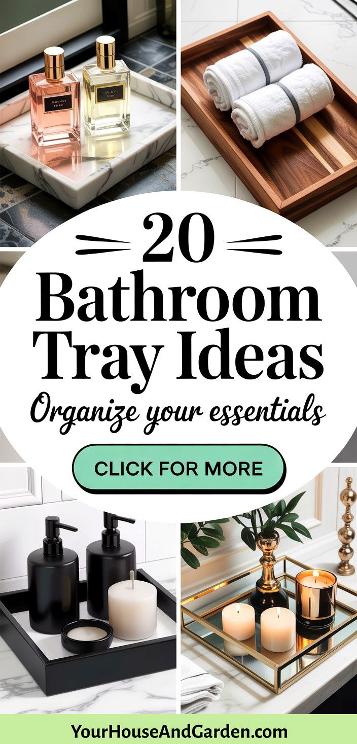 20 Bathroom Tray Ideas Organize in Style and Functionality