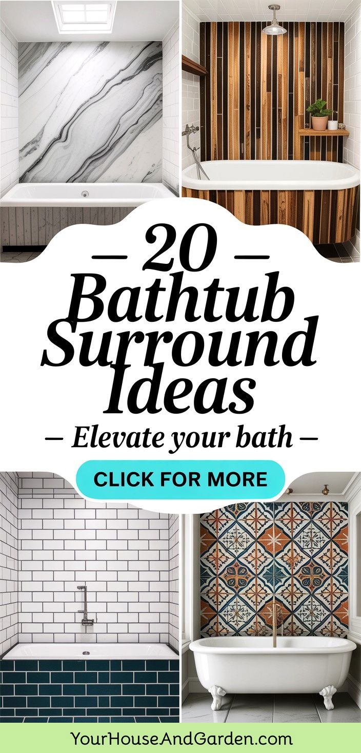 20 Bathtub Surround Ideas to Elevate Your Bathroom Design - 20 Bathtub Surround Ideas to Elevate Your Bathroom Design