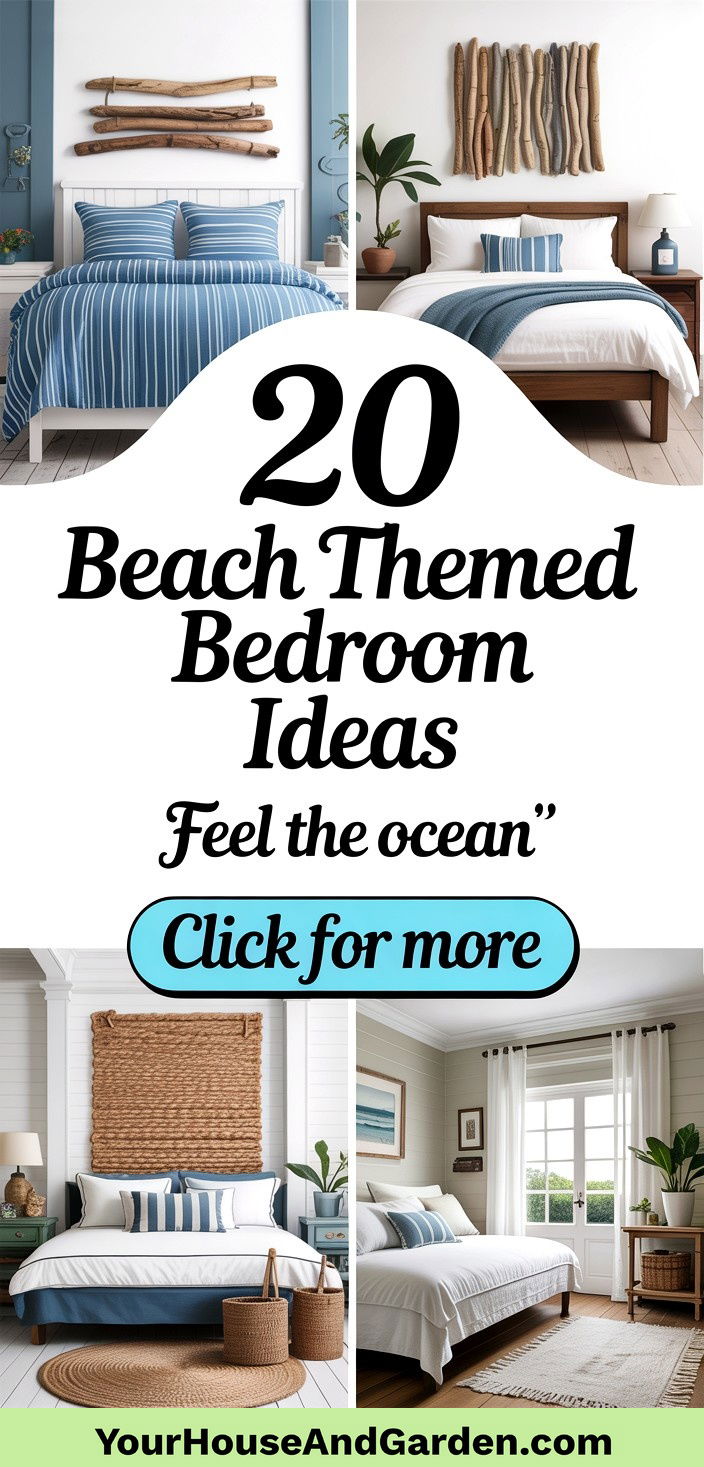 20 Beach Themed Bedroom Ideas - Coastal Relaxation - 20 Beach Themed Bedroom Ideas - Coastal Relaxation