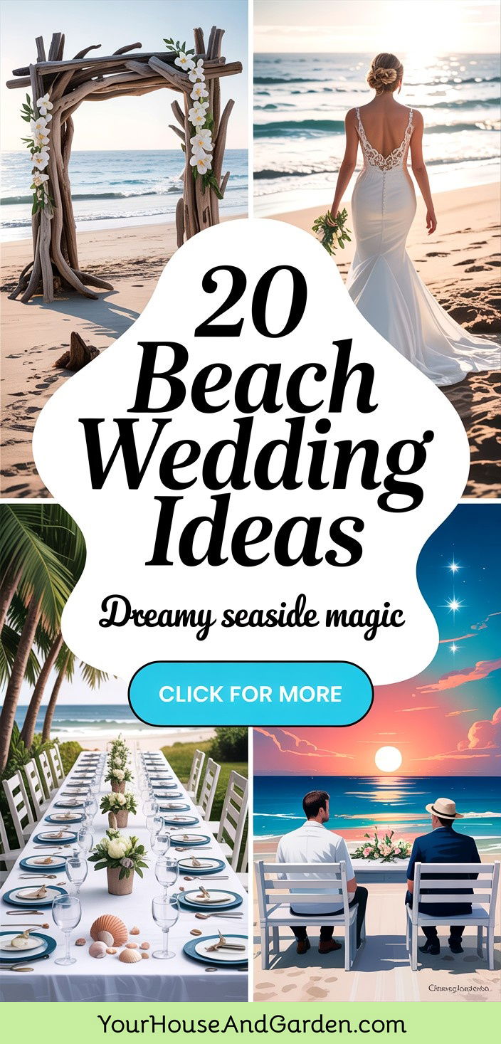 20 Beach Wedding Ideas for a Dreamy Seaside Celebration - 20 Beach Wedding Ideas for a Dreamy Seaside Celebration