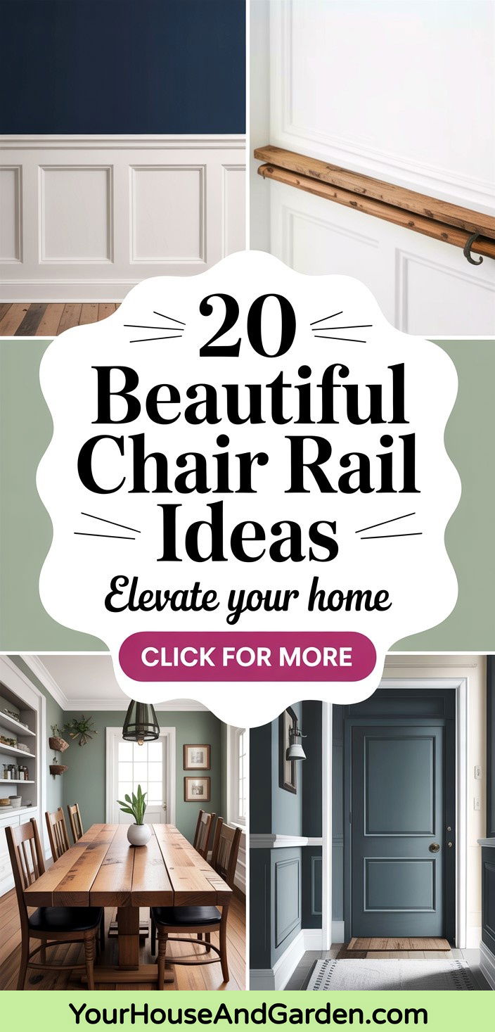 20 Beautiful Chair Rail Ideas to Elevate Your Decor - 20 Beautiful Chair Rail Ideas to Elevate Your Decor