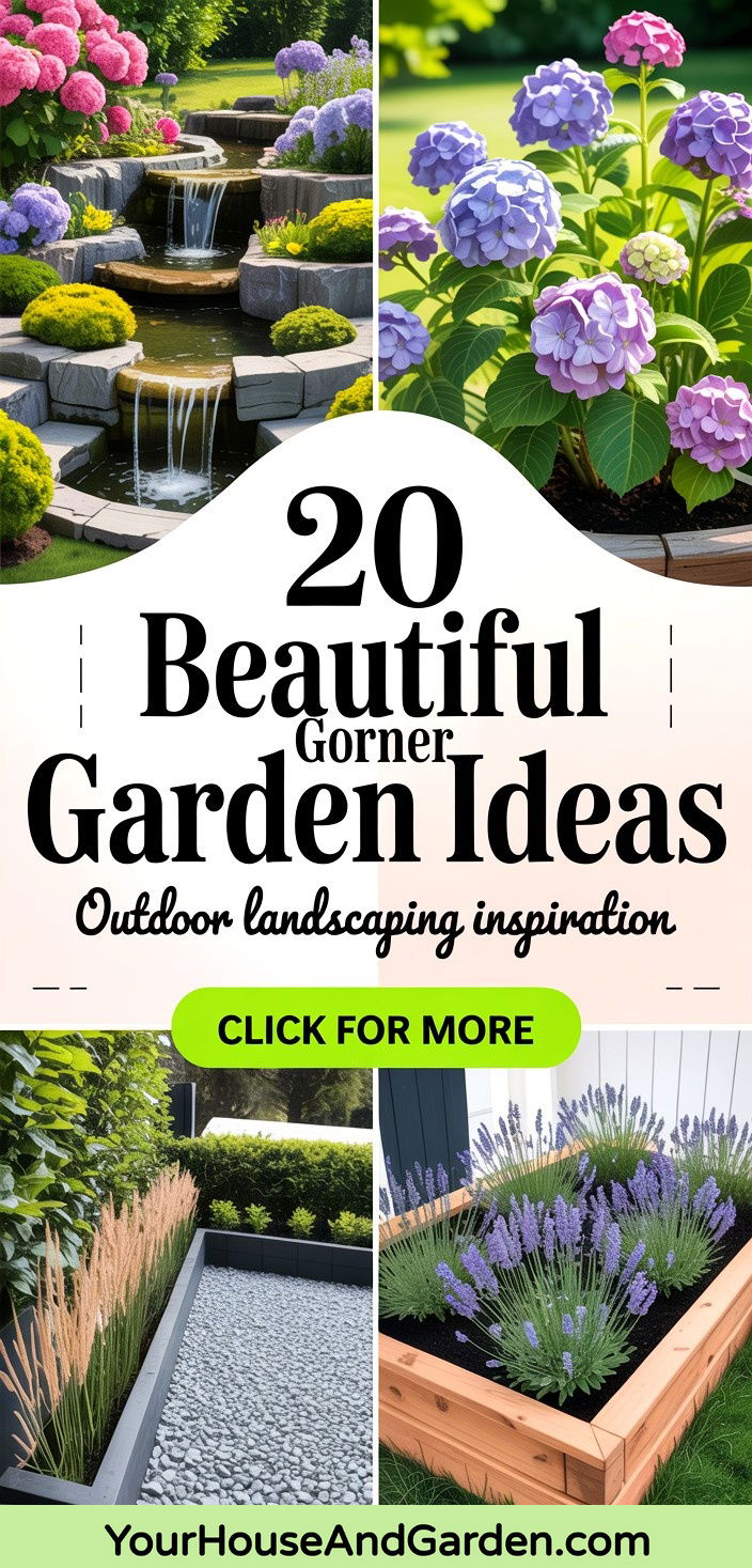 20 Beautiful Corner Garden Ideas for Outdoor Landscaping - 20 Beautiful Corner Garden Ideas for Outdoor Landscaping