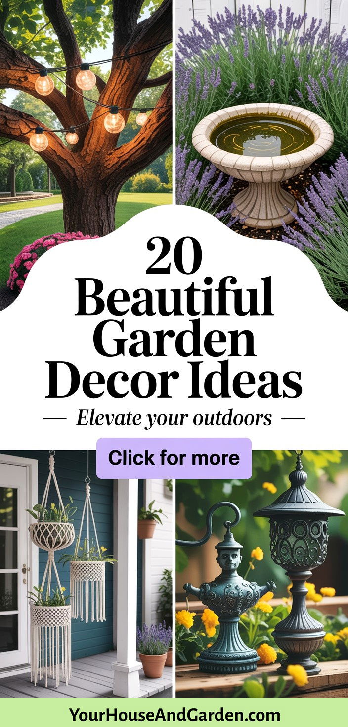 20 Beautiful Garden Decor Ideas for Your Outdoor Space - 20 Beautiful Garden Decor Ideas for Your Outdoor Space