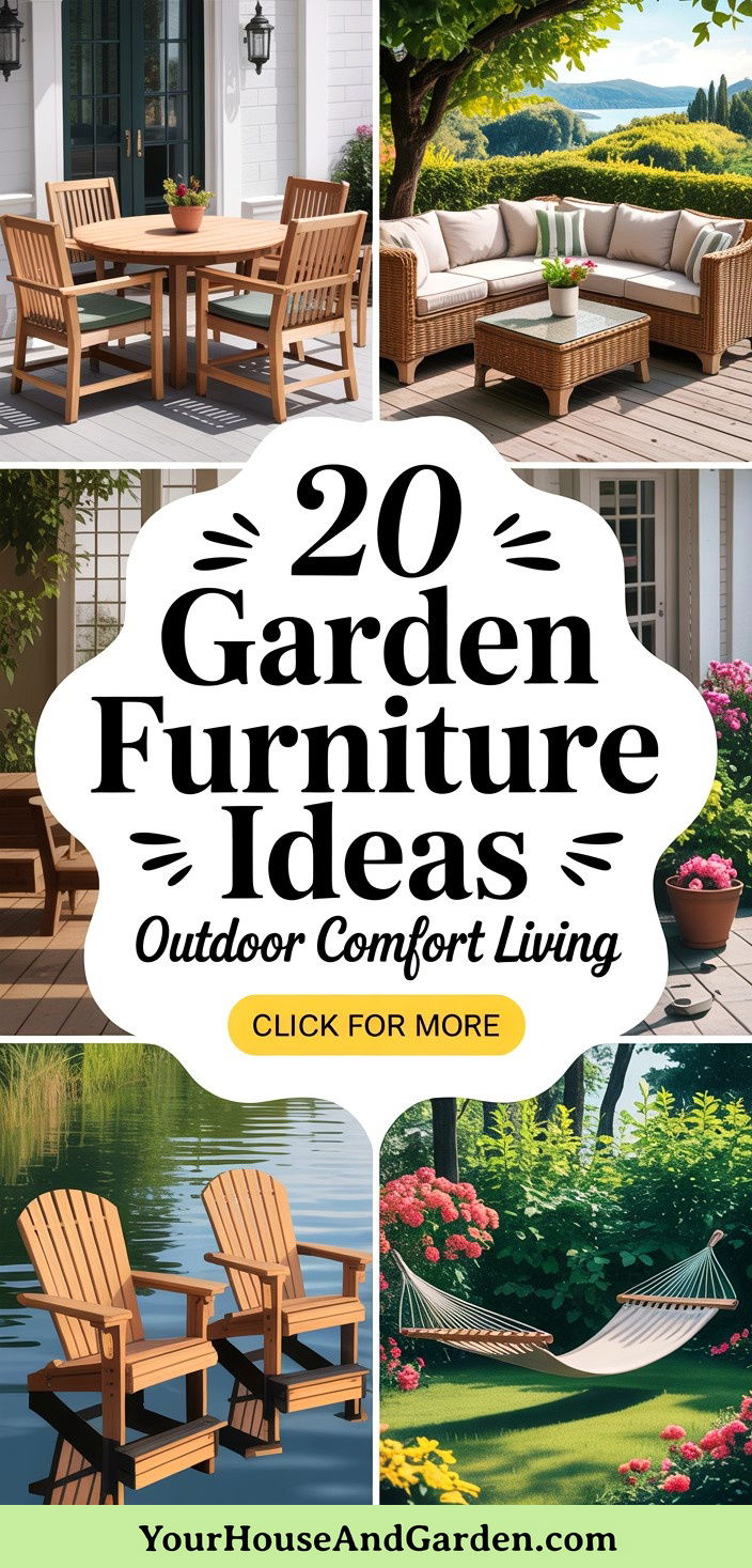 20 Beautiful Garden Furniture Ideas for Outdoor Comfort - 20 Beautiful Garden Furniture Ideas for Outdoor Comfort