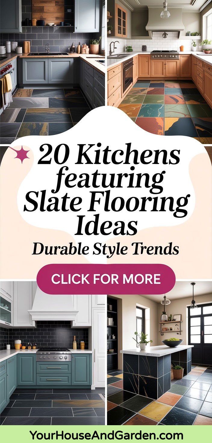 20 Beautiful Kitchens Featuring Slate Flooring Ideas - 20 Beautiful Kitchens Featuring Slate Flooring Ideas
