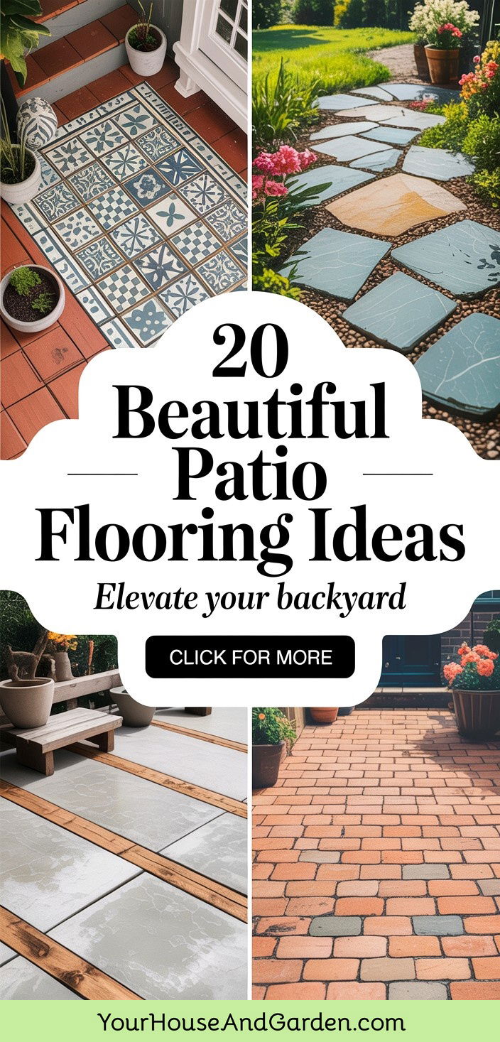 20 Beautiful Patio Flooring Ideas to Elevate Your Backyard - 20 Beautiful Patio Flooring Ideas to Elevate Your Backyard