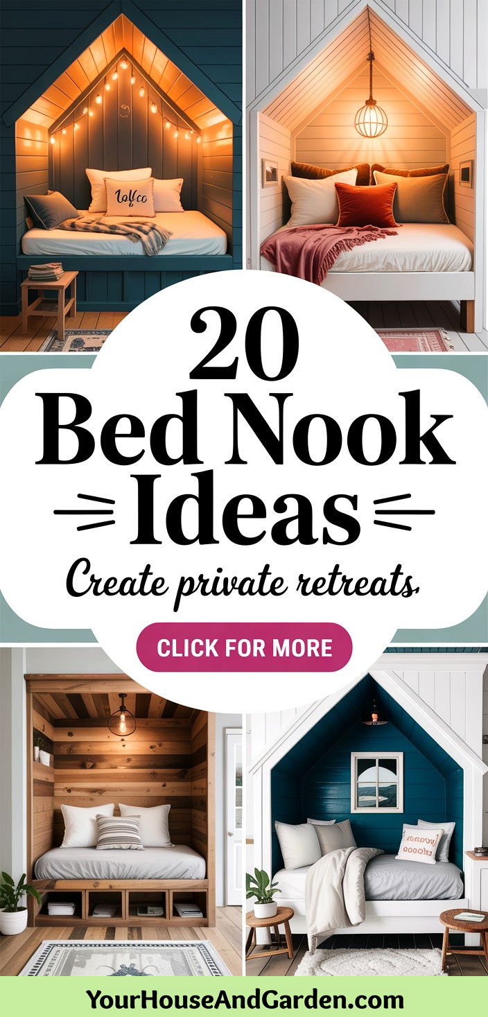 20 Bed Nook Ideas for Creating Cozy and Private Retreats - 20 Bed Nook Ideas for Creating Cozy and Private Retreats