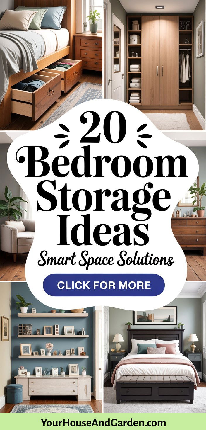 20 Bedroom Storage Ideas Smart Solutions for Clutter-Free Space