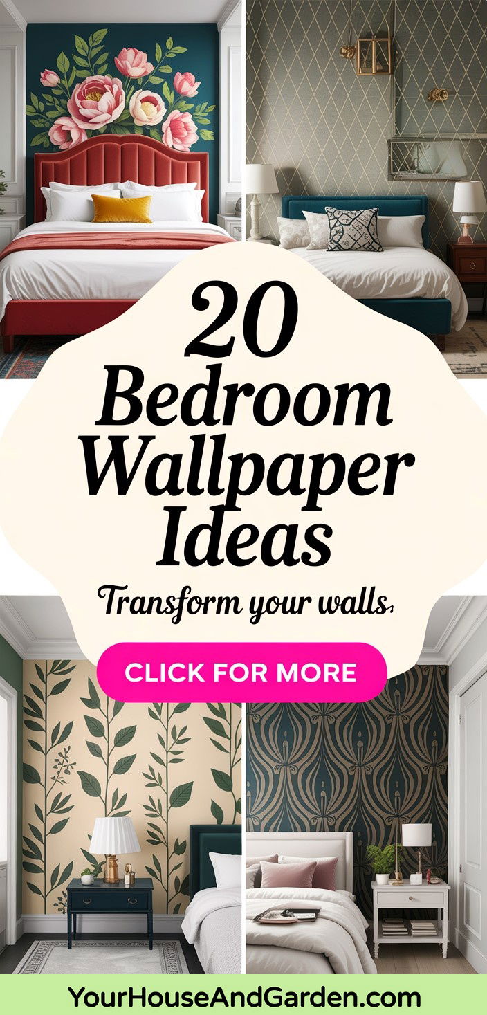 20 Bedroom Wallpaper Ideas Patterns and Textures