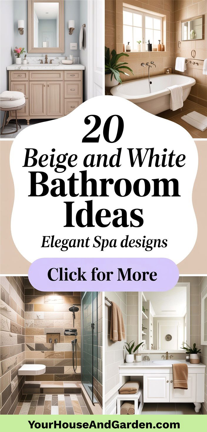 20 Beige and White Bathroom Ideas Elegant Designs and Tips