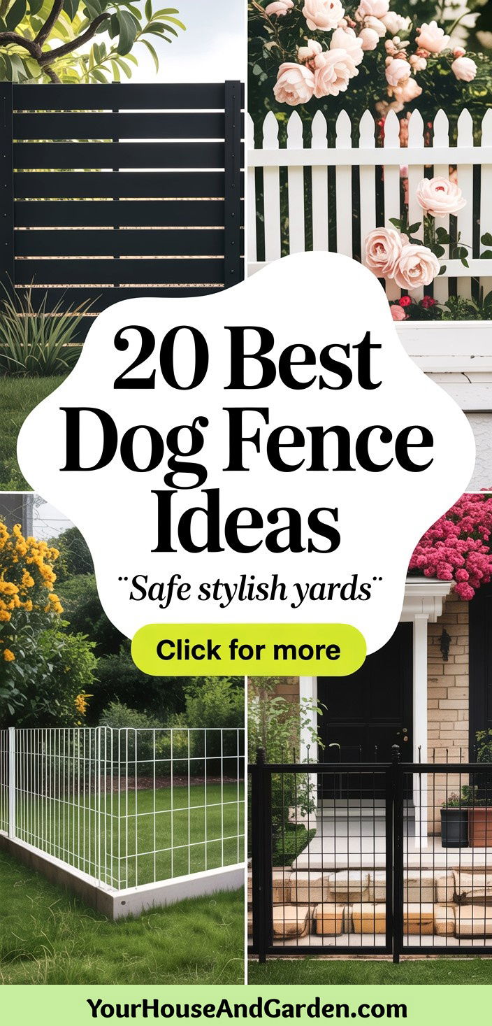 20 Best Dog Fence Ideas for a Secure and Beautiful Yard Design - 20 Best Dog Fence Ideas for a Secure and Beautiful Yard Design