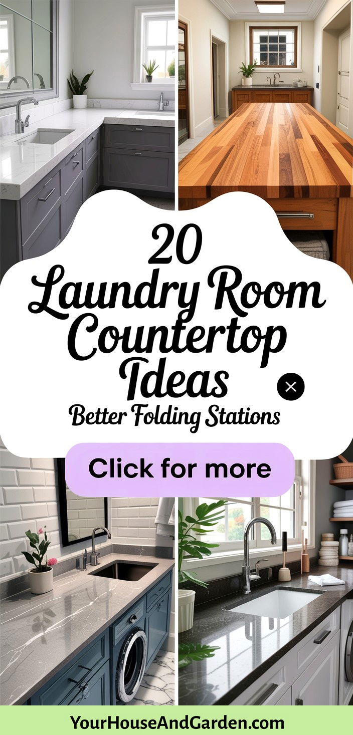 20 Best Laundry Room Countertop Ideas for Your Home - 20 Best Laundry Room Countertop Ideas for Your Home