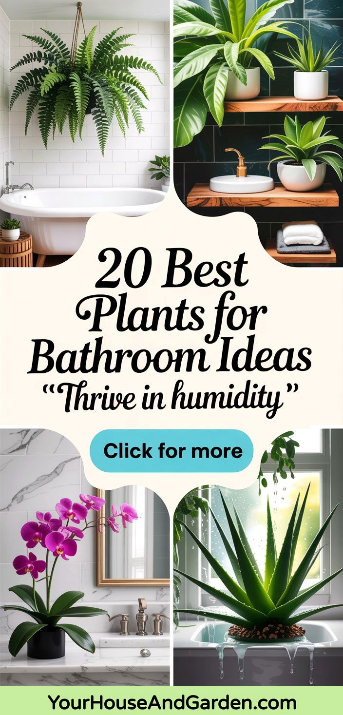 20 Best Plants for Bathroom Thrive in Humidity