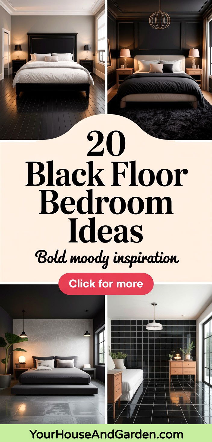 20 Black Floor Bedroom Ideas Bold and Moody Design Inspiration