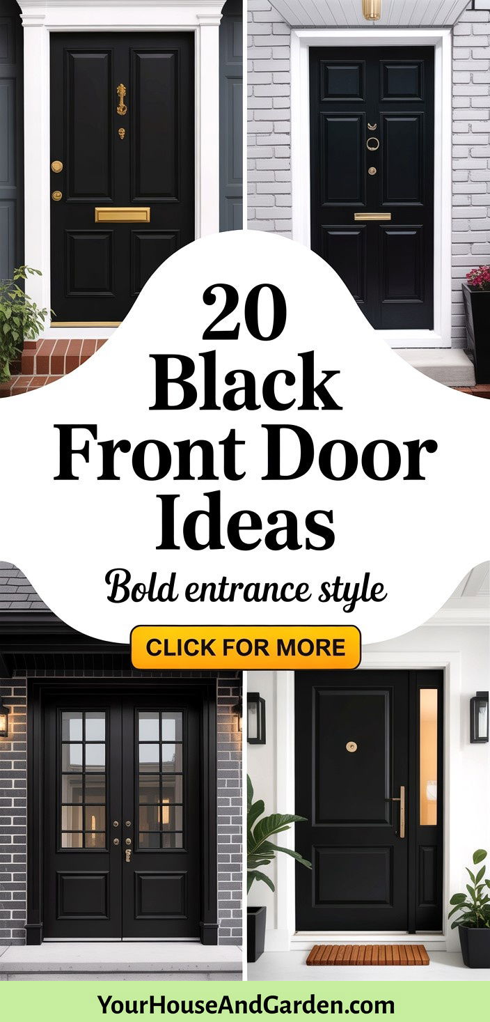 20 Black Front Door Ideas Bold Entrances for Curb Appeal