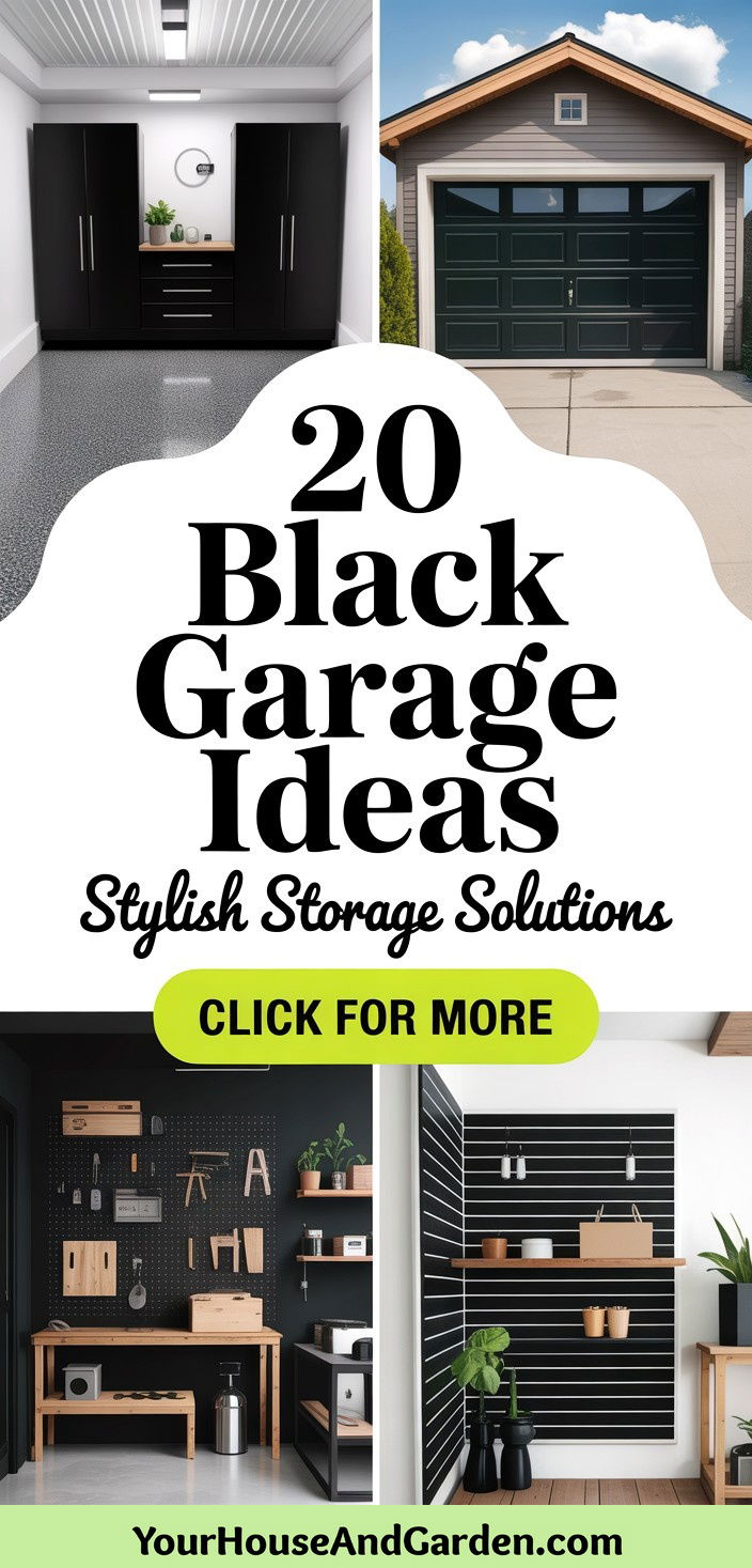 20 Black Garage Ideas Organized and Stylish Storage Solutions