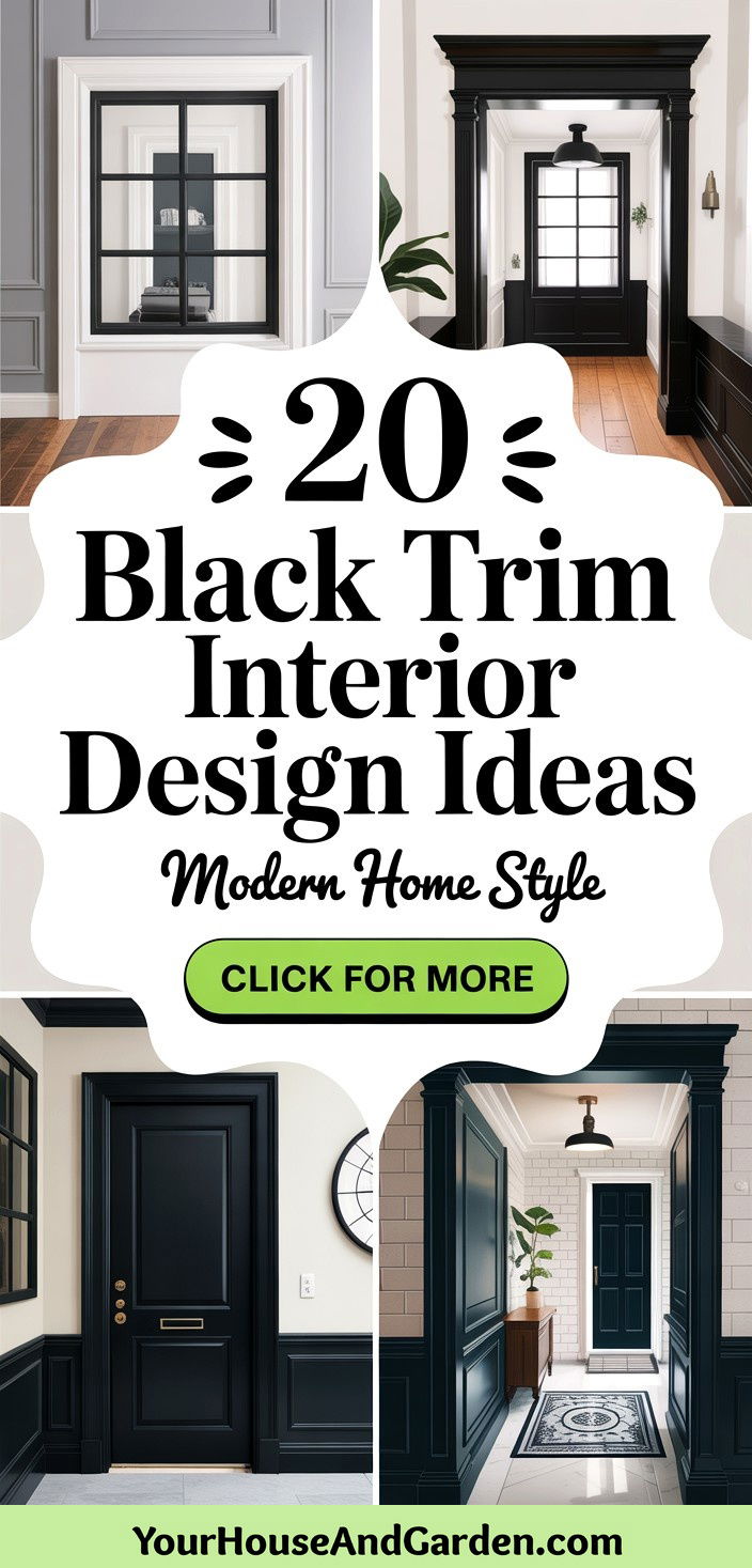 20 Black Trim Interior Design Ideas for Modern Homes - 20 Black Trim Interior Design Ideas for Modern Homes