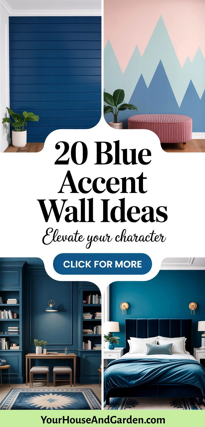 20 Blue Accent Wall Ideas to Elevate Your Rooms Character - 20 Blue Accent Wall Ideas to Elevate Your Room's Character