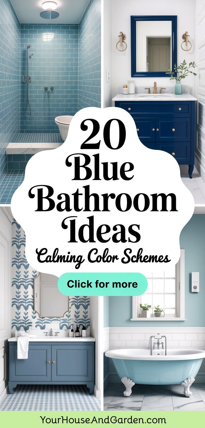 20 Blue Bathroom Ideas Calming Color Scheme Inspirations