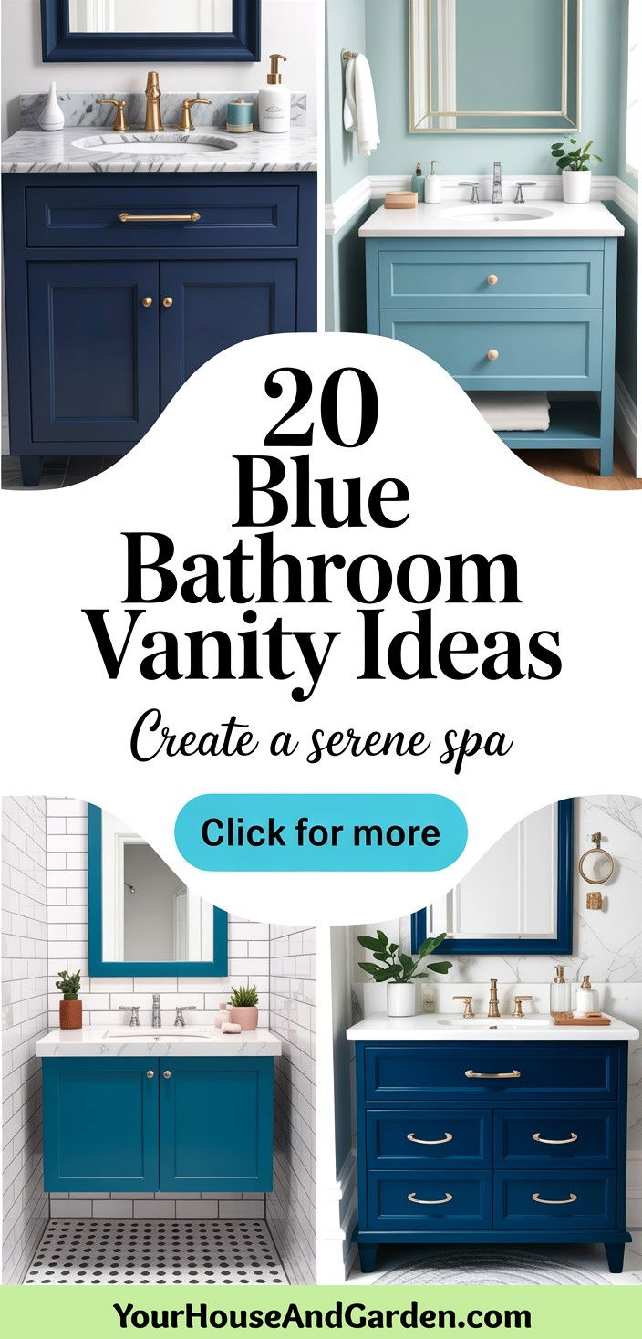 20 Blue Bathroom Vanity Ideas for a Serene Space - 20 Blue Bathroom Vanity Ideas for a Serene Space