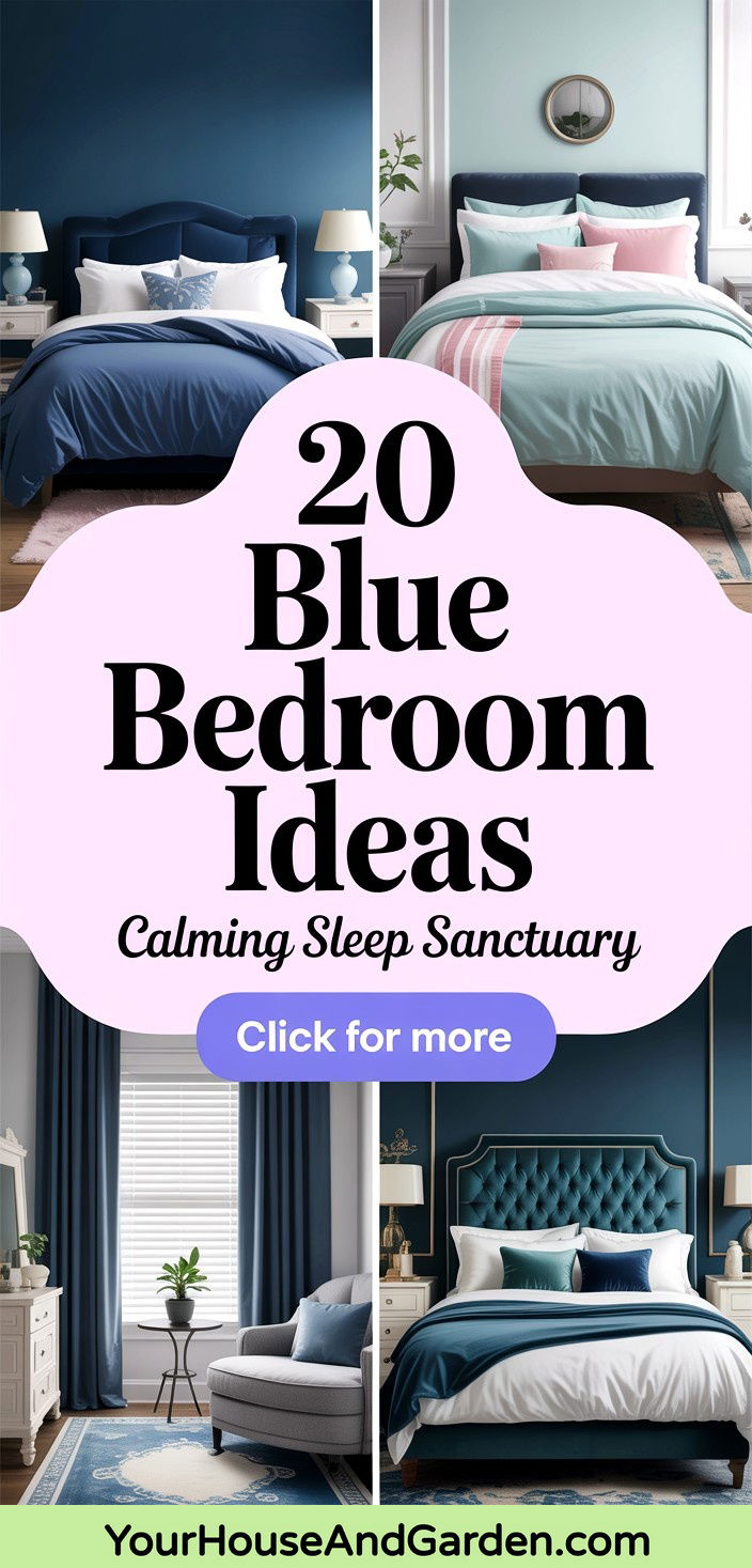 20 Blue Bedroom Ideas for a Calming Sleep Sanctuary - 20 Blue Bedroom Ideas for a Calming Sleep Sanctuary