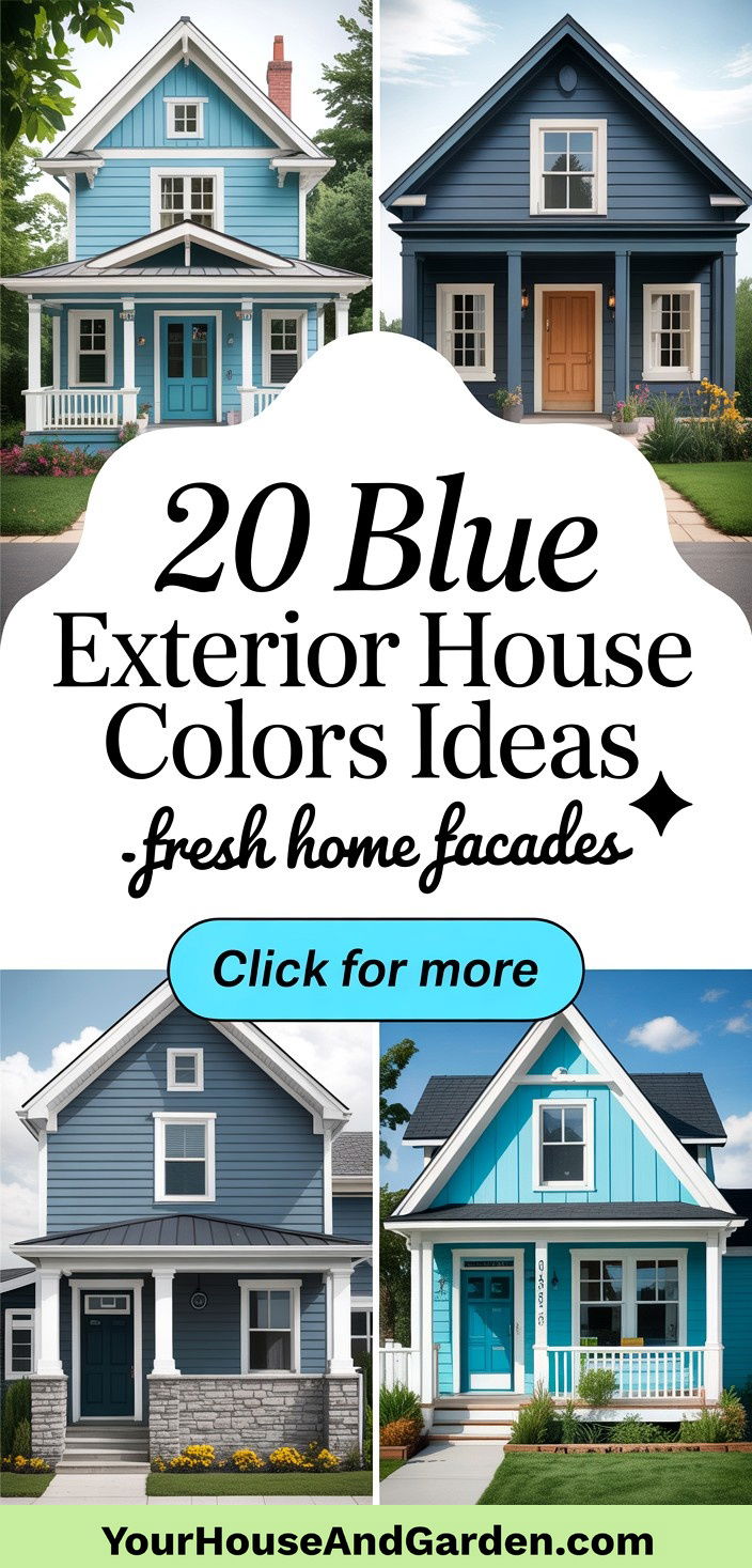 20 Blue Exterior House Colors Fresh Home Facades