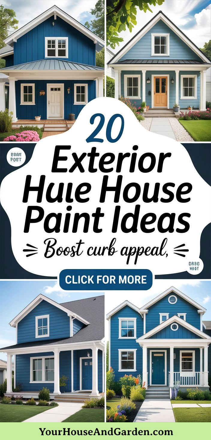 20 Blue Exterior House Paint Ideas for Curb Appeal - 20 Blue Exterior House Paint Ideas for Curb Appeal