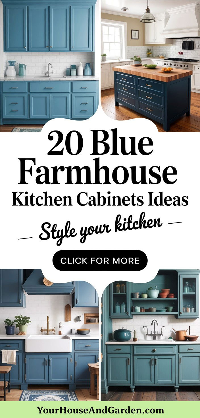 20 Blue Farmhouse Kitchen Cabinets Style Your Dream Space