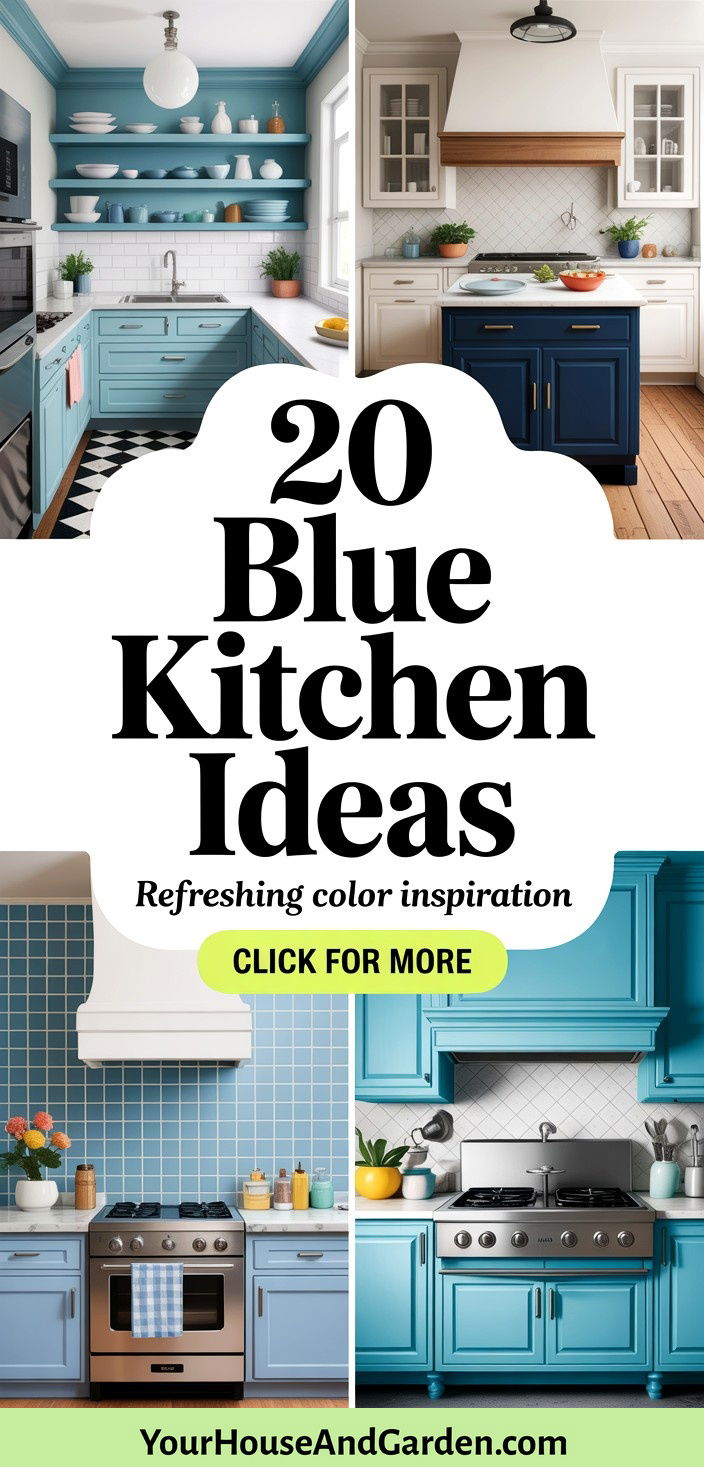 20 Blue Kitchen Ideas Refreshing Cabinet Color Inspirations