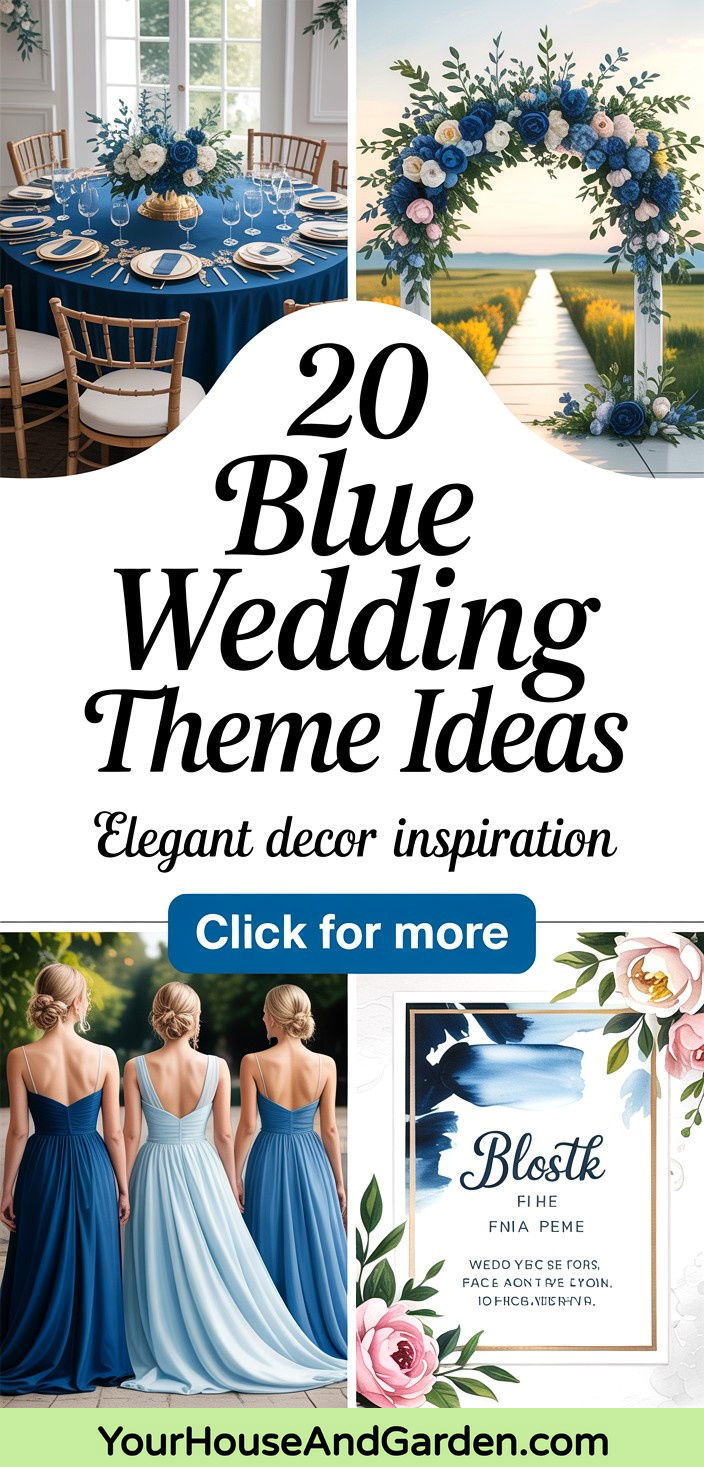 20 Blue Wedding Theme Ideas Elegant Decor and Color Palettes