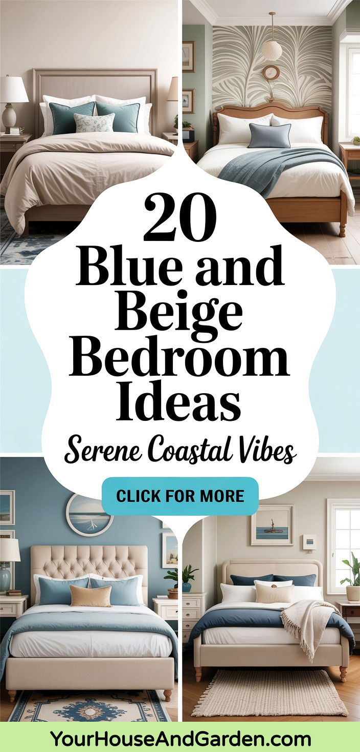 20 Blue and Beige Bedroom Ideas Calming Neutral Retreats