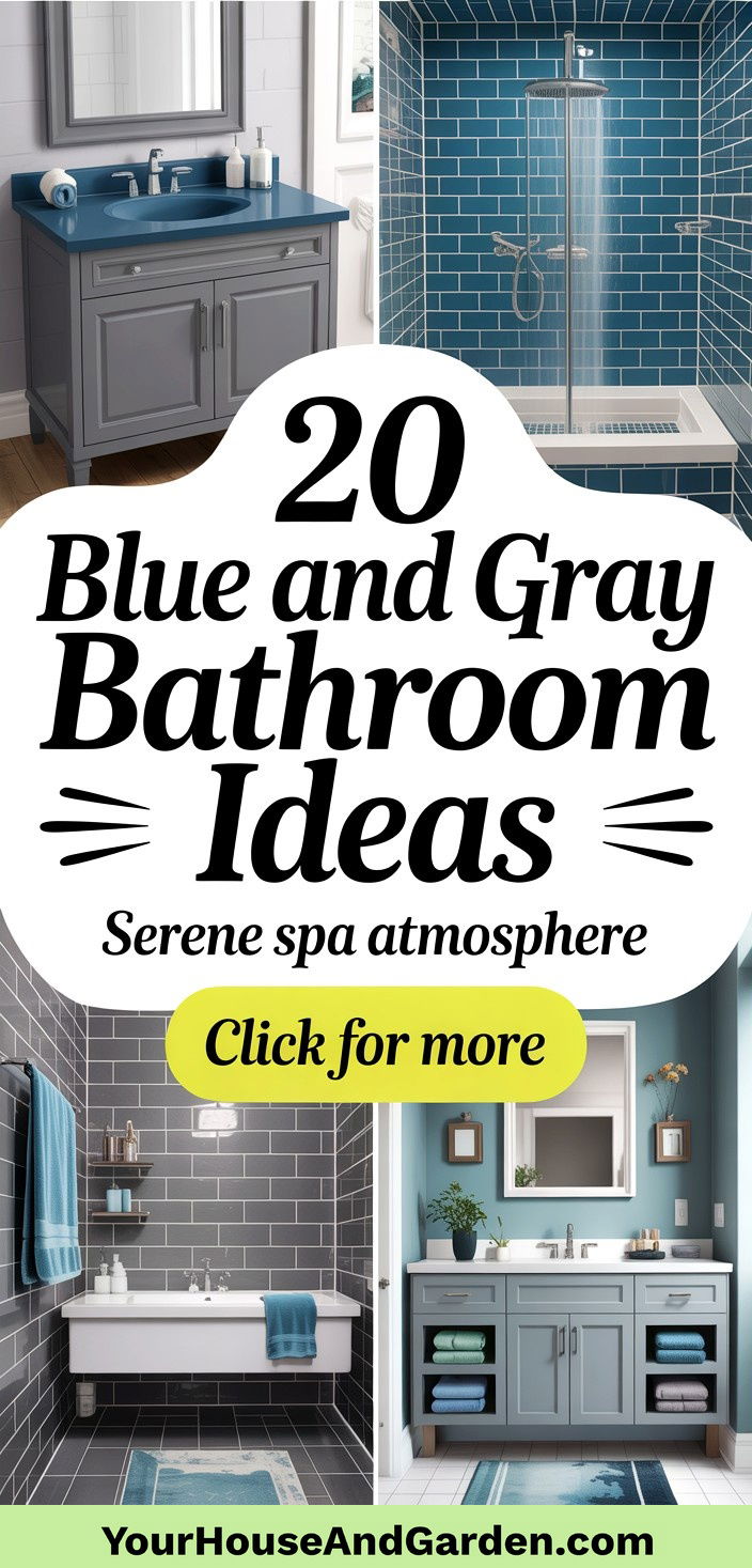 20 Blue and Gray Bathroom Ideas Serene Design Inspirations