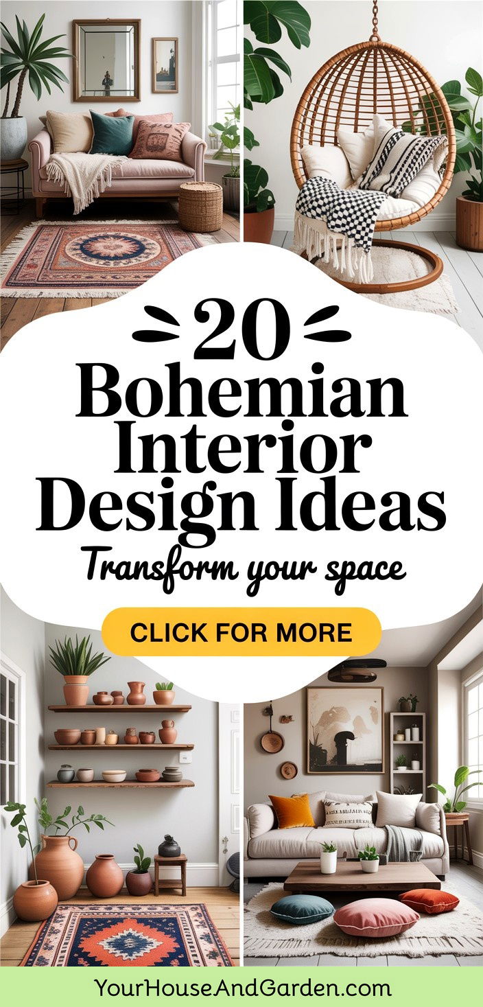 20 Bohemian Interior Design Ideas Transform Your Home Space