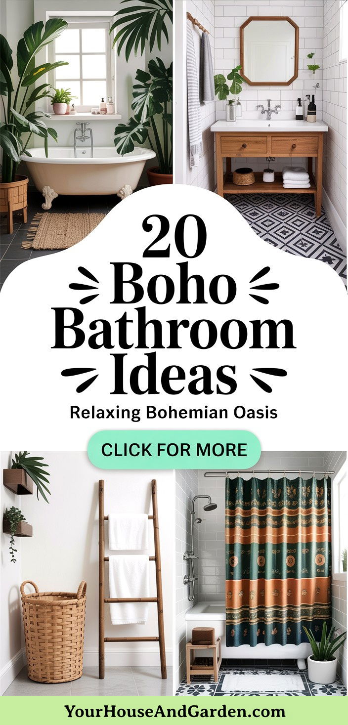 20 Boho Bathroom Ideas Create a Relaxing Bohemian Oasis