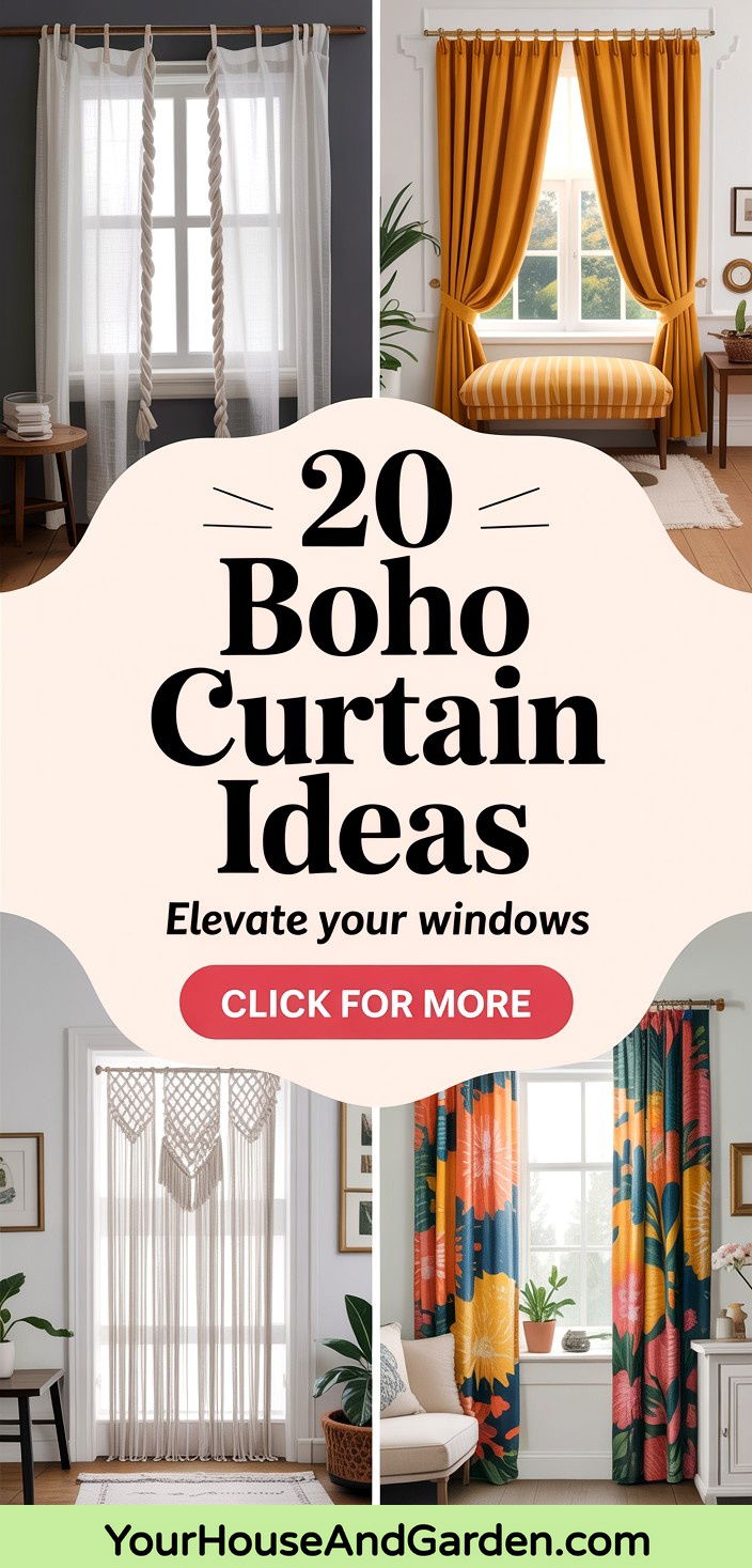 20 Boho Curtain Ideas to Elevate Your Homes Bohemian Style - 20 Boho Curtain Ideas to Elevate Your Home's Bohemian Style