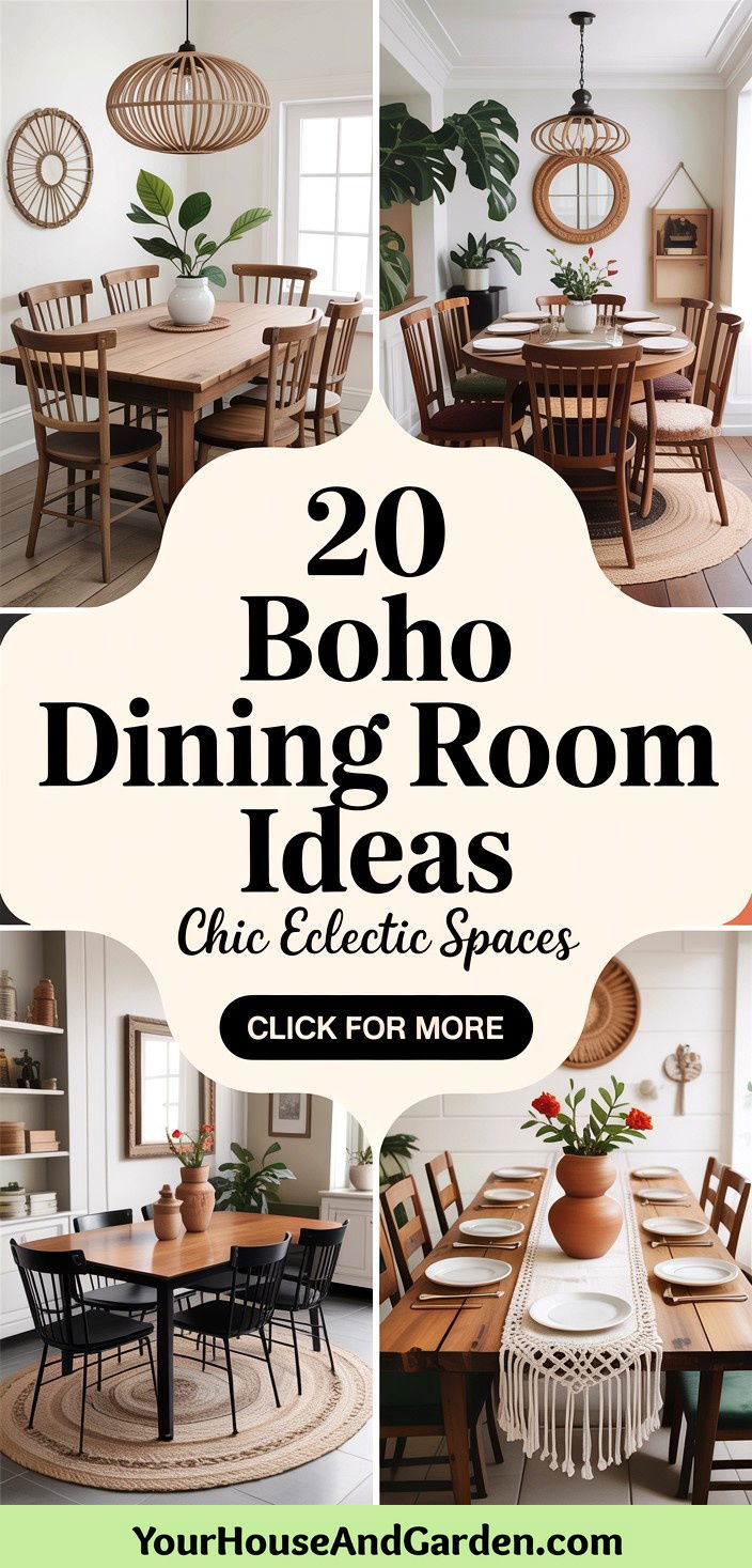 20 Boho Dining Room Ideas Chic and Eclectic Entertaining Space