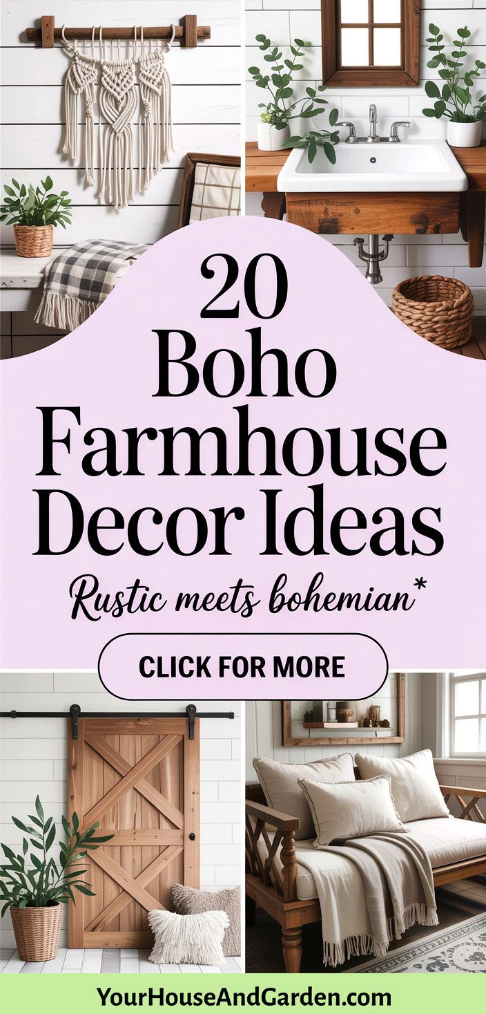 20 Boho Farmhouse Decor Ideas Blend Rustic with Bohemian
