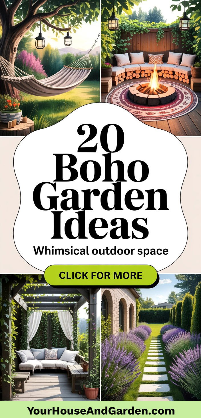 20 Boho Garden Ideas to Create a Whimsical Outdoor Sanctuary - 20 Boho Garden Ideas to Create a Whimsical Outdoor Sanctuary