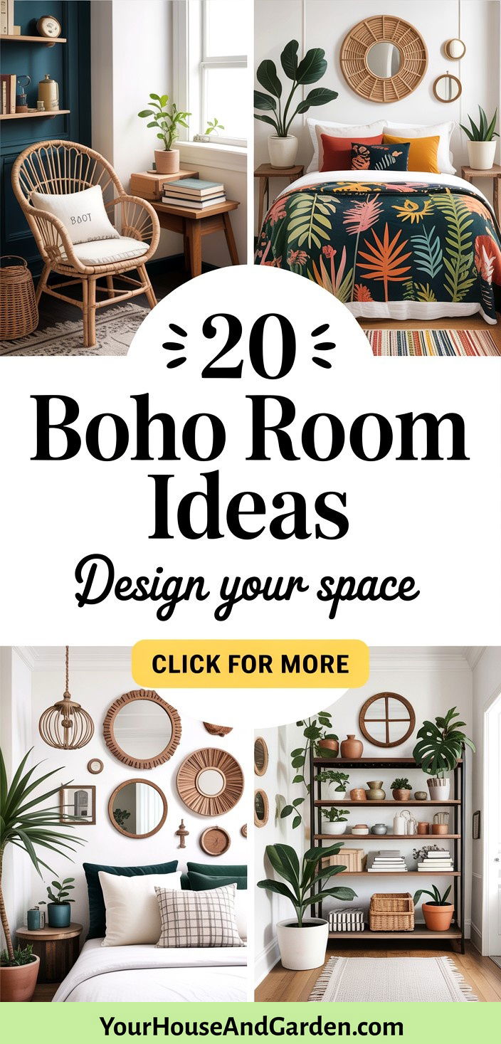 20 Boho Room Ideas to Design an Eclectic Bohemian Living Space - 20 Boho Room Ideas to Design an Eclectic Bohemian Living Space