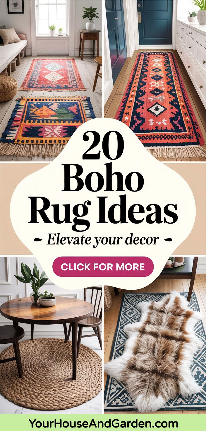 20 Boho Rug Ideas to Elevate Your Bohemian Decor with Style - 20 Boho Rug Ideas to Elevate Your Bohemian Decor with Style