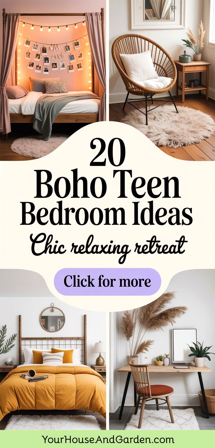 20 Boho Teen Bedroom Ideas for a Chic and Relaxing Retreat - 20 Boho Teen Bedroom Ideas for a Chic and Relaxing Retreat