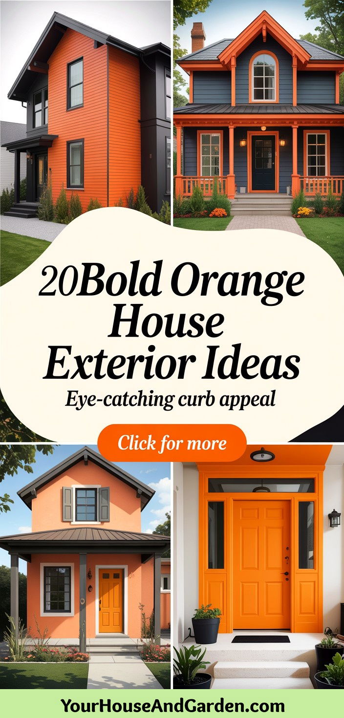 20 Bold Orange House Exterior Concepts for Eye-Catching Curb Appeal - 20 Bold Orange House Exterior Concepts for Eye-Catching Curb Appeal