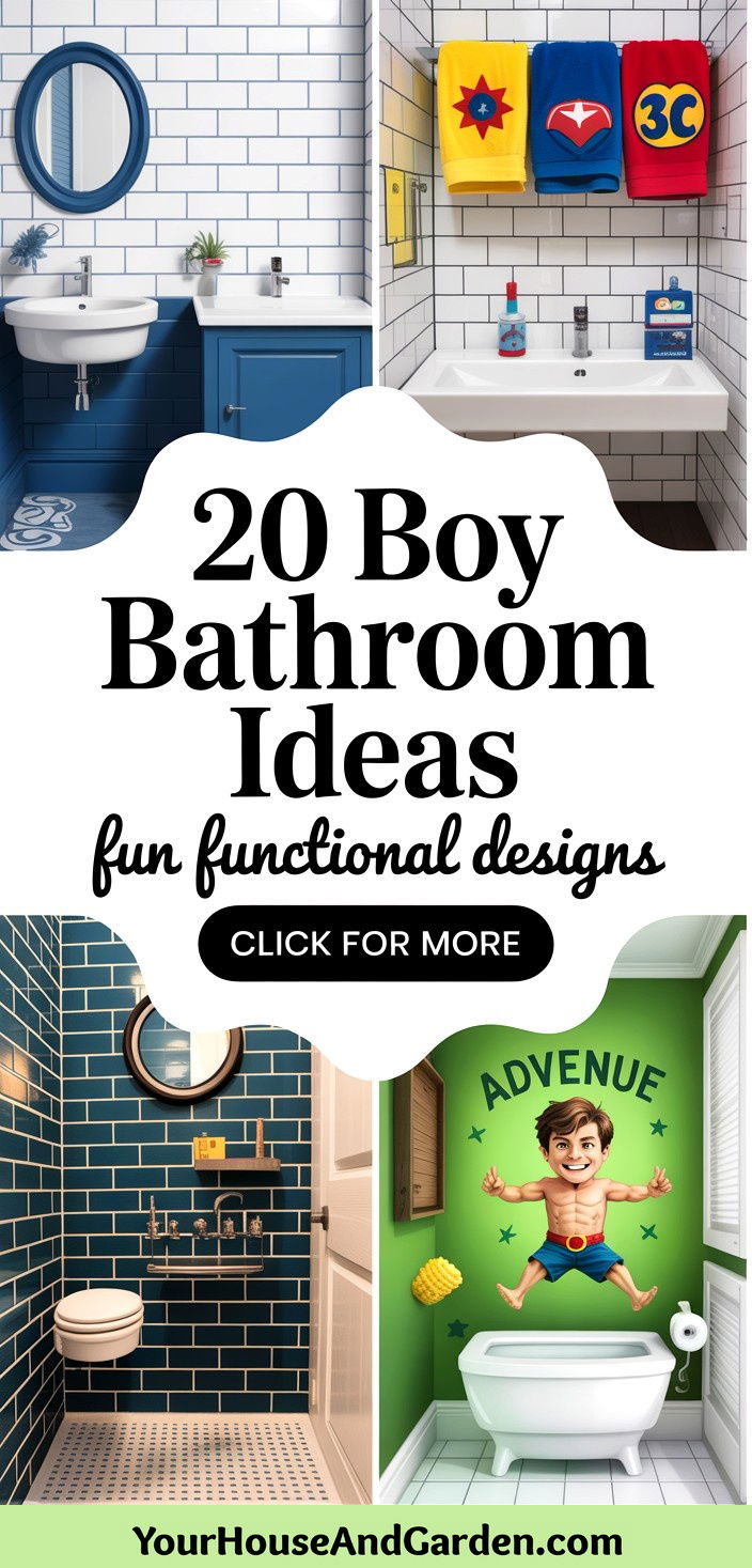 20 Boy Bathroom Ideas Fun Functional Designs for Kids