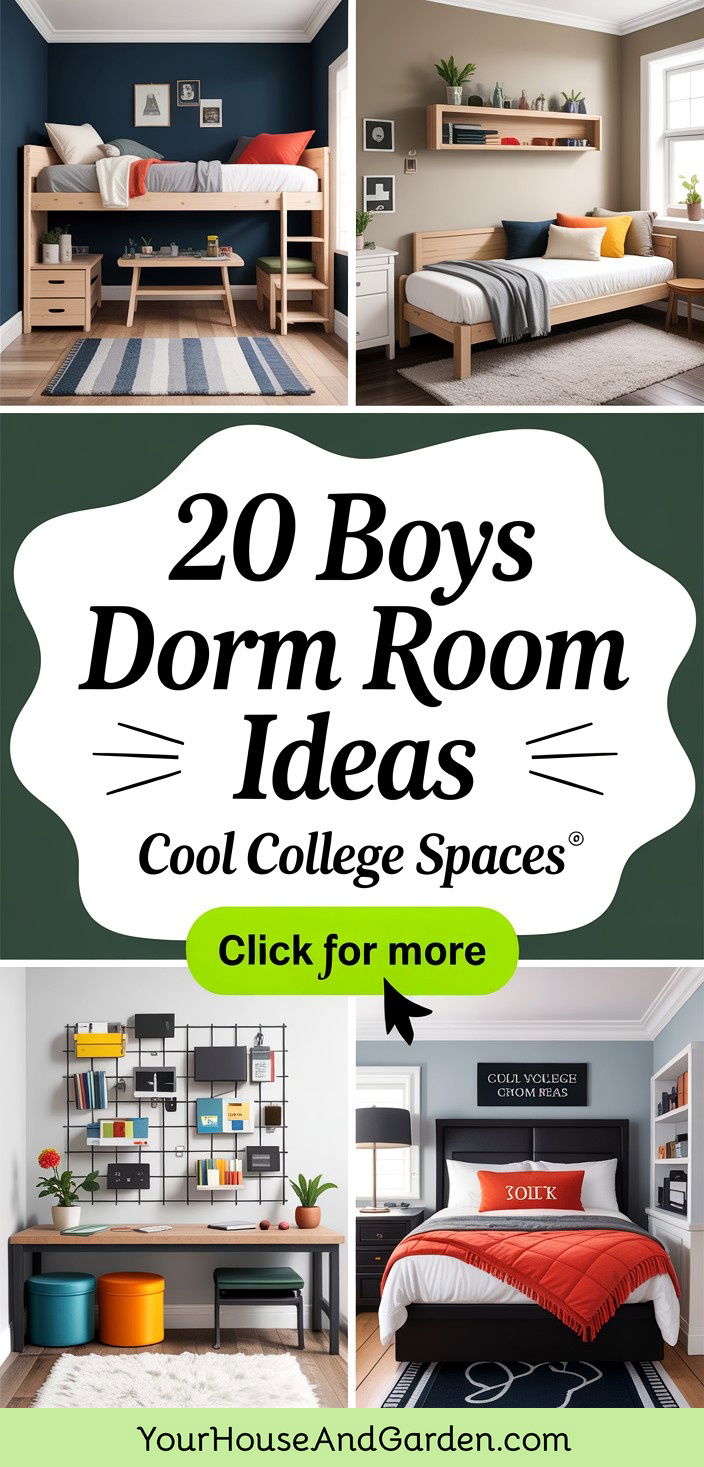 20 Boys Dorm Room Ideas Functional Cool College Spaces