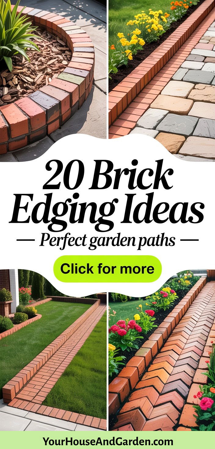 20 Brick Edging Ideas Define Garden Beds and Paths