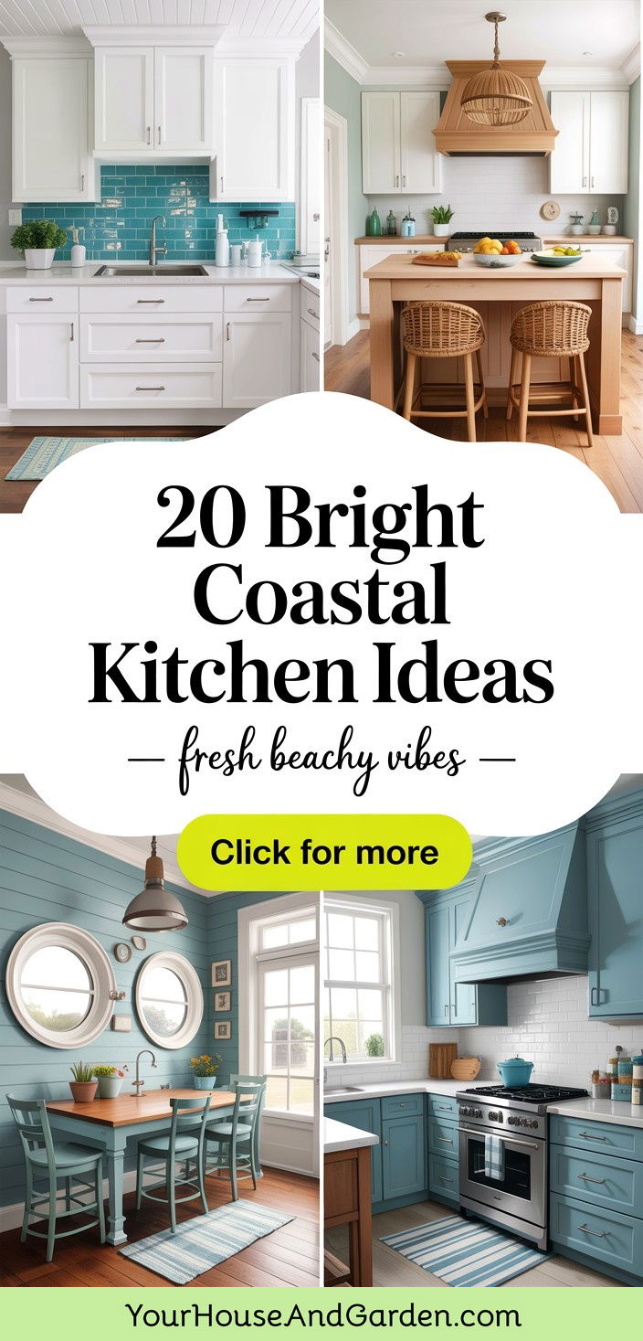 20 Bright Coastal Kitchen Ideas for Beachy Home Vibes - 20 Bright Coastal Kitchen Ideas for Beachy Home Vibes