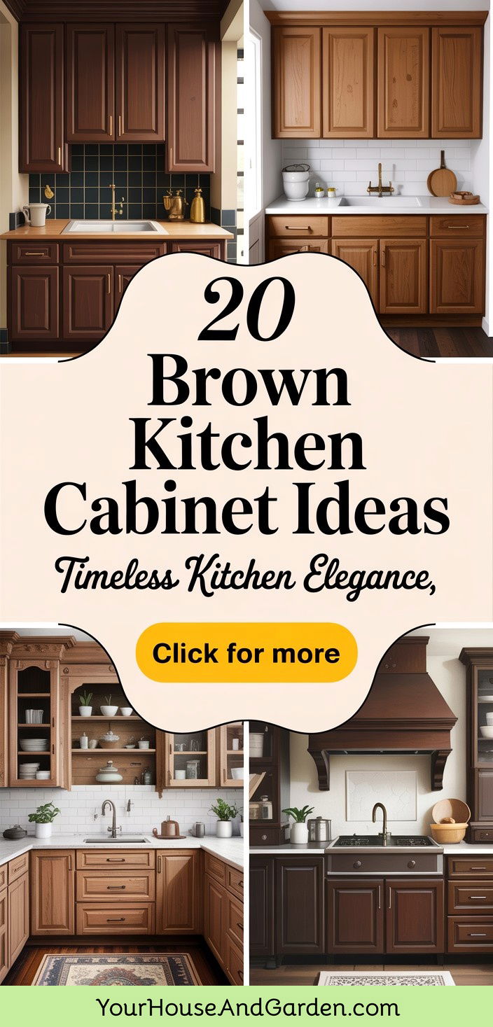 20 Brown Kitchen Cabinet Ideas Rich and Timeless Designs